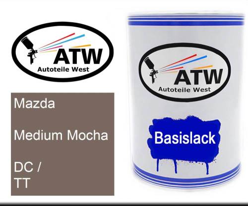 Mazda, Medium Mocha, DC / TT: 500ml Lackdose, von ATW Autoteile West.